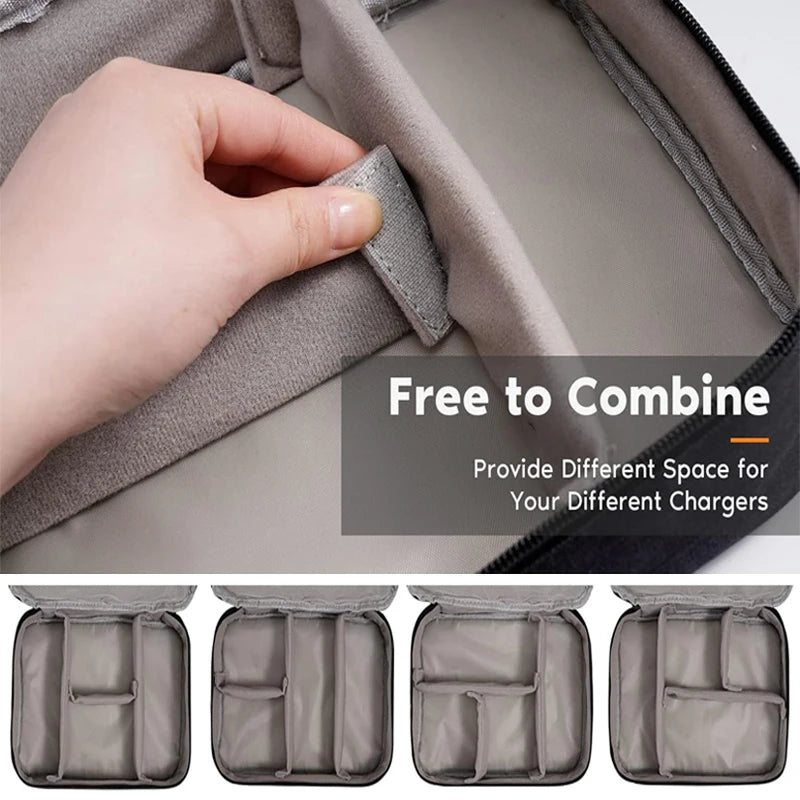 Multi-functional Large Capacity Cable StorageBag Waterproof  USB Data Line Charger Headphone StorageBag Travel cable storage Bag