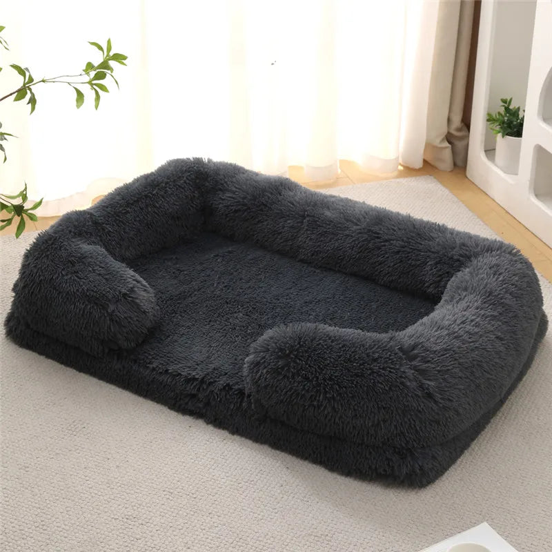 Luxury Winter Warm Large Dog Sofa Bed Dog Kneel Cat Mats House Cushion Pet Sleeping Sofa Beds Mat for Large and Small Dog