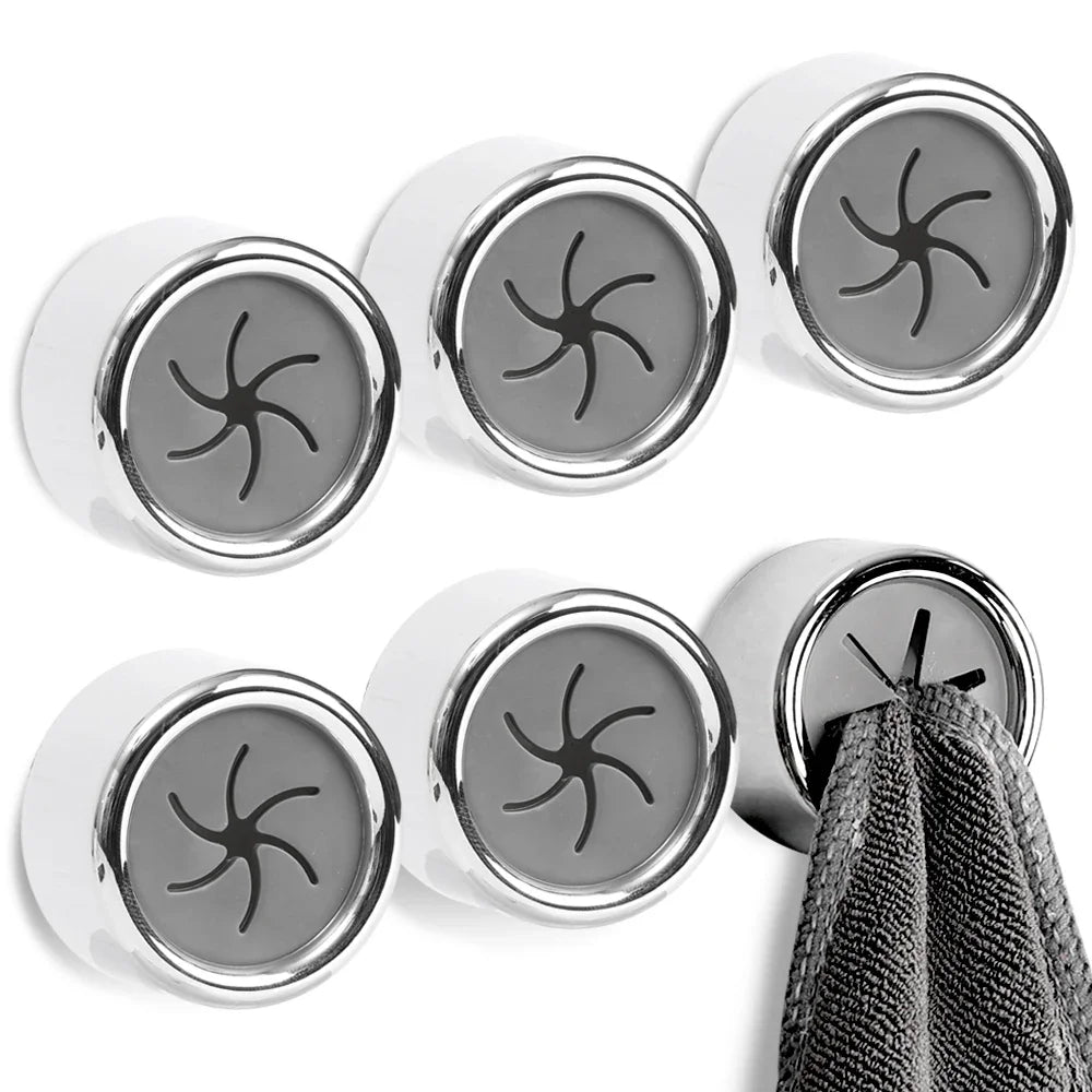 Self Adhesive Towel Plug Holder Silicone Hooks Wall Mounted Bathroom Towel Kitchen Racks Dishcloth Hanger Clip Organizer Sucker