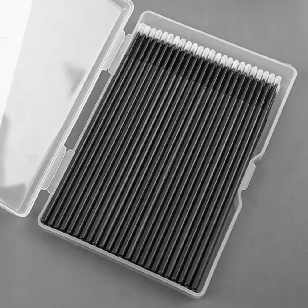 100pcs/box Disposable MicroBrush Eyelash Cleaning Brush Lash Extension Individua Tool For Eyelashes Removing Swab Accessories