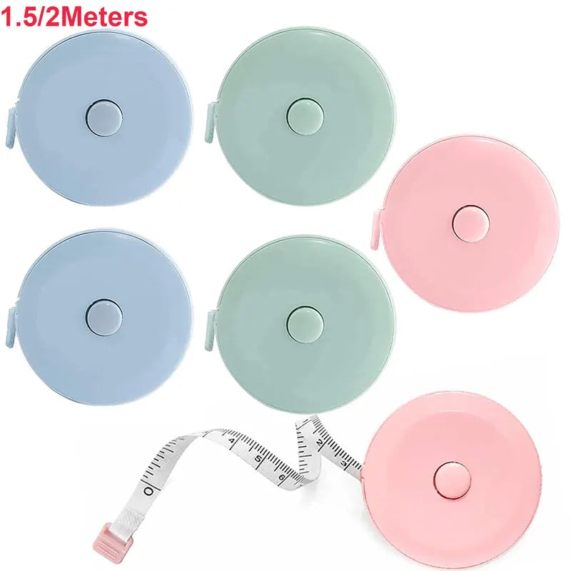 1.5/2Meters Mini Sewing Measure Tape Retractable Measuring Tape Fabric and Cloth Measure Tape for Sewing DIY Craft Cloth Tools