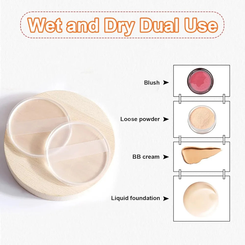 Silicone Cosmetic Puff Soft Makeup Blender Beauty Sponge for Liquid Foundation BB Cream Power Puff Make Up Accessories