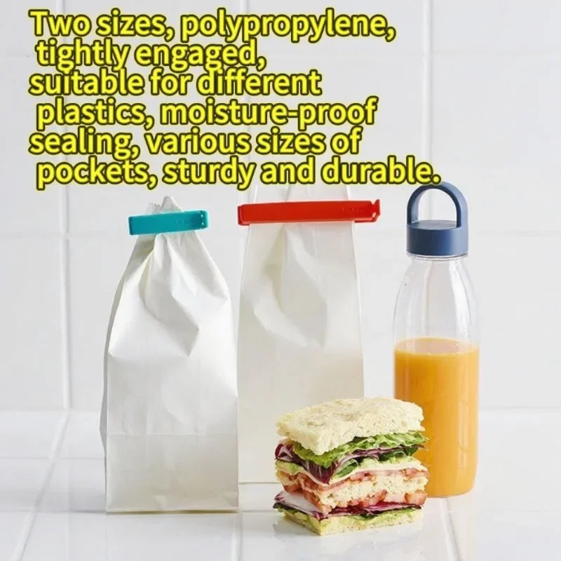 Portable Kitchen Storage Food Snack Seal Sealing Bag Clips Sealer Clamp Plastic Tool Kitchen Accessories Food Bag Clips