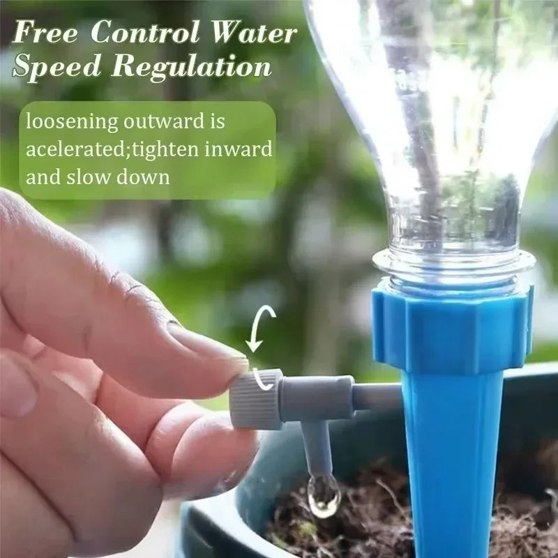 Automatic Watering Drip Kits Self Watering Spike For Flower Plants Adjustable Auto Water Dripper Device Garden Supplies