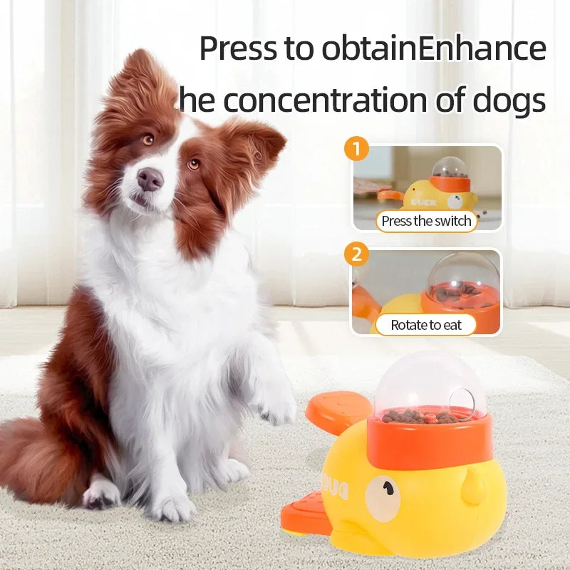 Little Yellow Duck Leakage Pet Toy - Cat Feeding Toy - Self Entertaining And Relaxing Cat Toy - Pet Snacks Freeze-dried Launcher