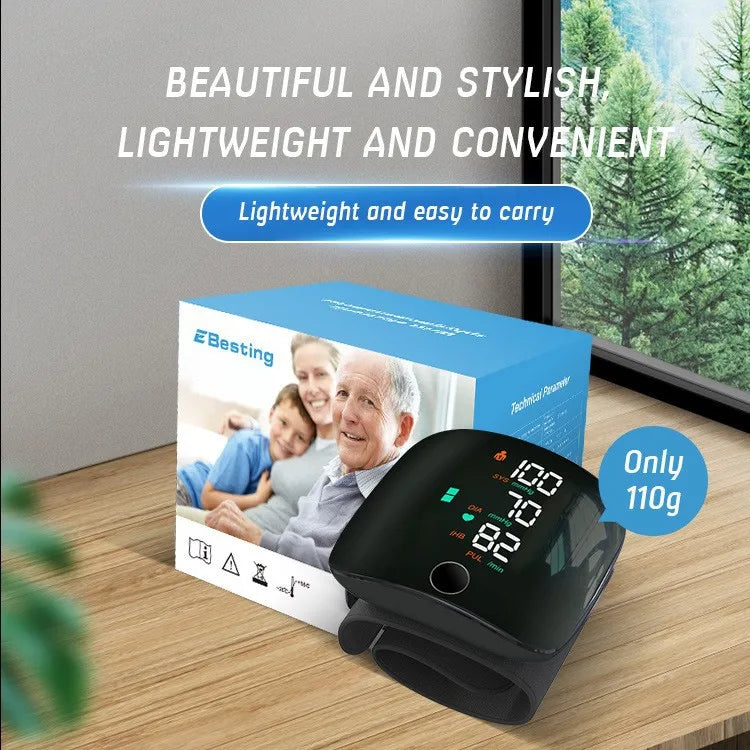 New Touch LED Rechargeable Blood Pressure Wrist Monitor