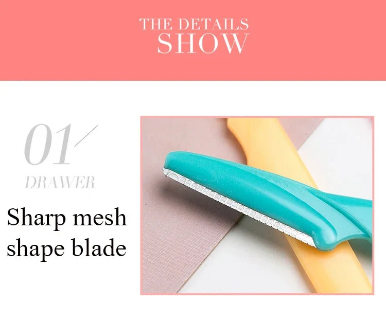 Eyebrow Trimmer Blade Women Face Shaver Portable Eye Brow Epilation Hair Removal Cutters Safety Knife Makeup Scraper