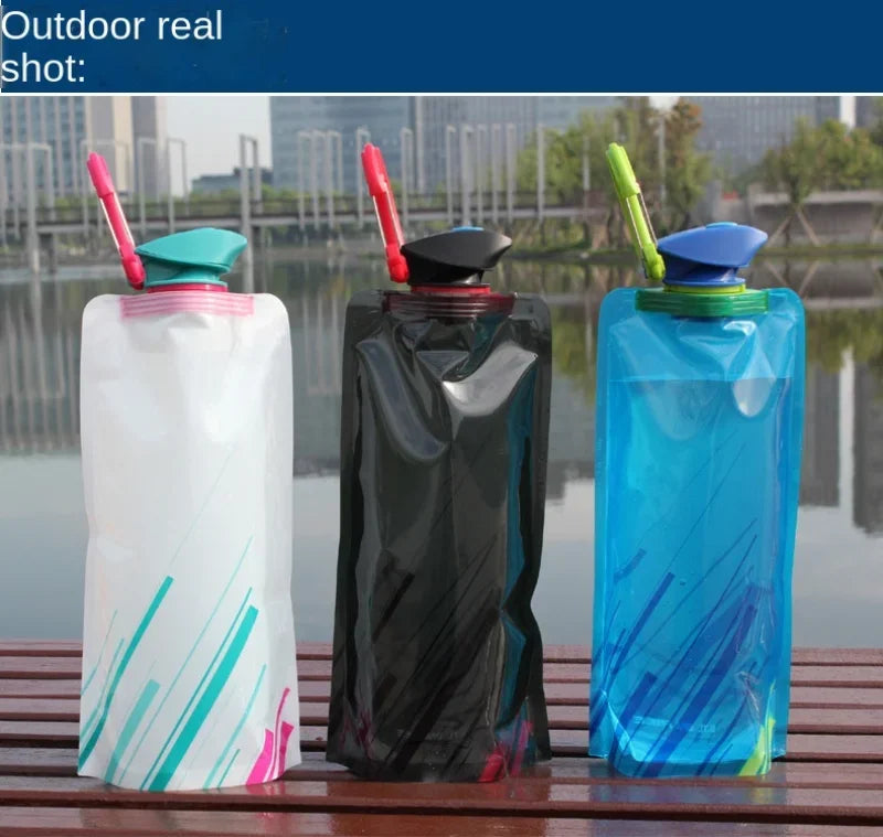 Portable Ultralight Foldable Water Bag Duckbill Folding Sports Outdoor Fitness Cycling Portable Storage Large Capacity Water Bag