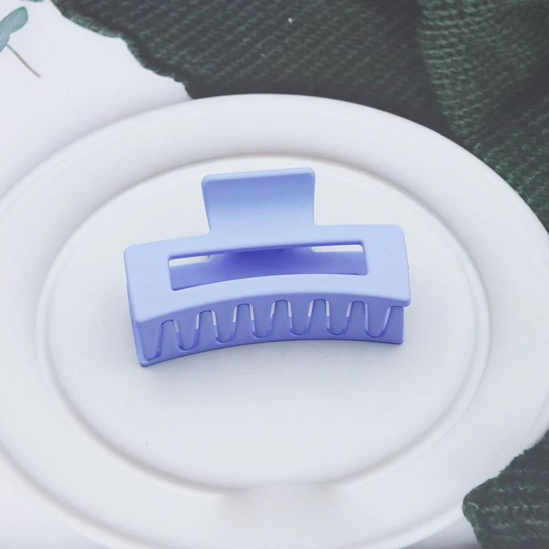 Women's Plastic Quadrate Hair Claws Hair Clips 8.5cm/3.35in Large Size Solid Barrette Crab Hair Clips Fashion Hair Accessories