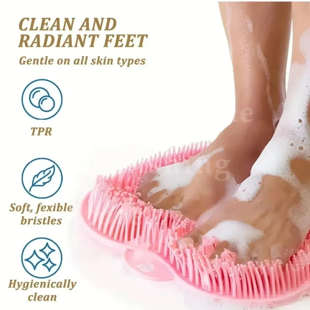 Anti-slip Shower Foot Scrub Massager - Anti-slip, Easy To Clean, Enhanced Exfoliation and Relaxation Bathroom Massage Pad