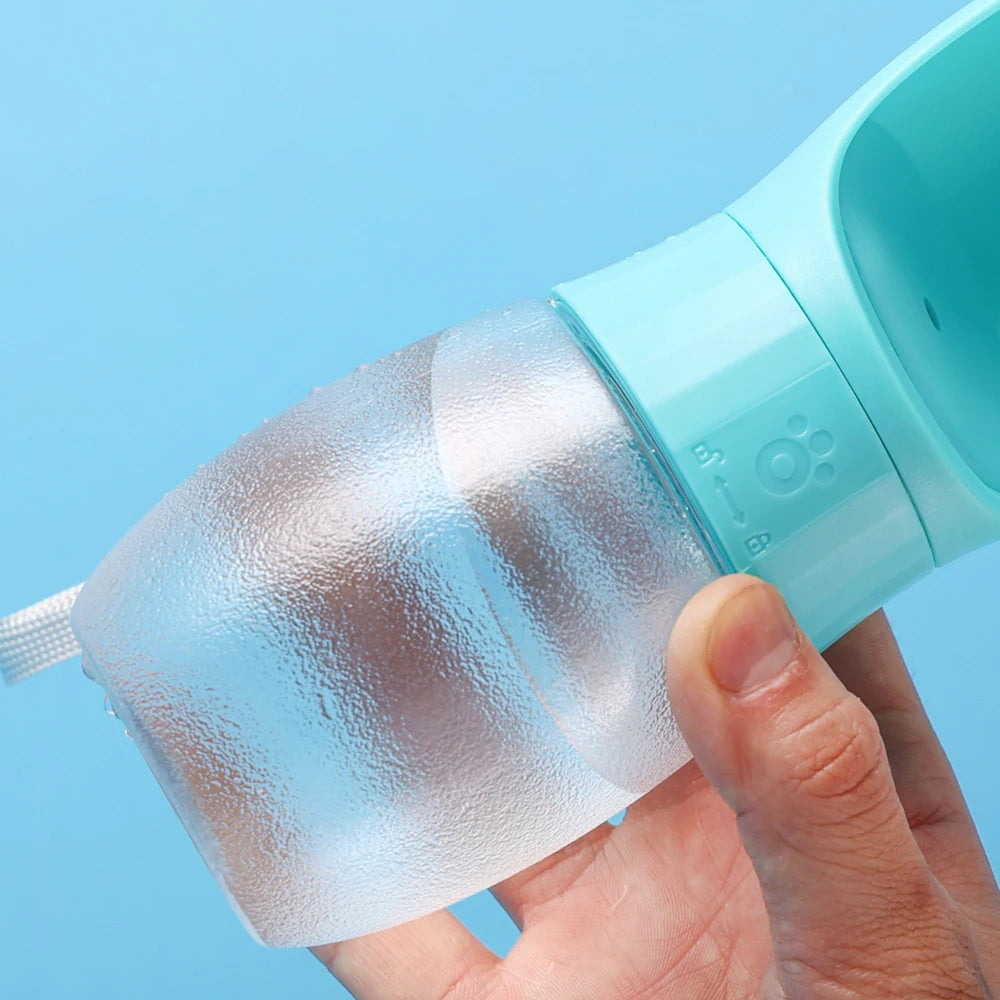 300ml/500ml Pet Water Bottle Portable Drinking Bowl For Dogs And Cats Travel Hiking