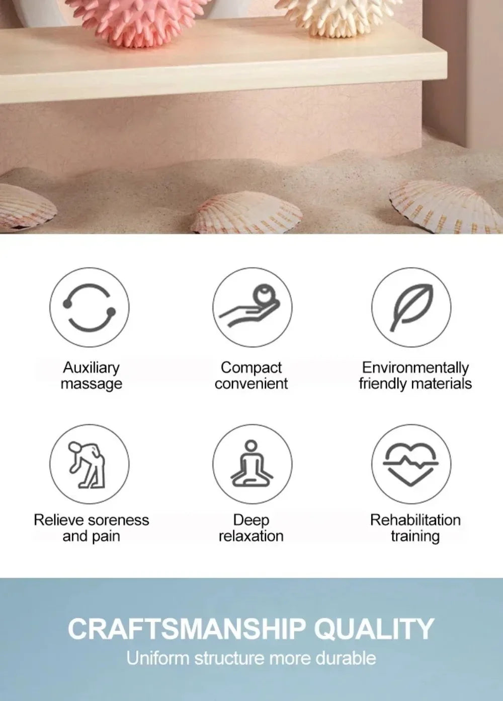 Massage Ball Fascia Ball Muscle Relaxation Massage Yoga Fitness Shoulder Neck Foot Foot Foot Massage Hard Neck Membrane Meridian