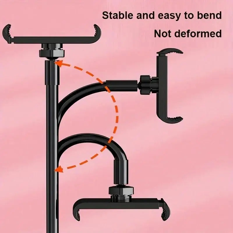 Bedside Table Tablet Stand Adjustable Long Arm Clamp Tablet Lazy Stand Suitable for IPad, Samsung Universal 4-11 Inch