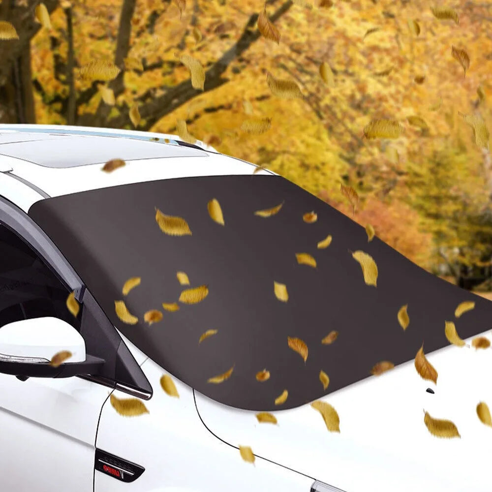 4 Seasons - Car Magnetic Snow Shield Winter Front Windshield Cover Anti-frost Sun Protection Half Car Cover Insulated sunshade