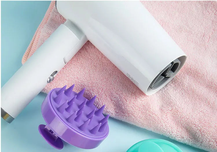 New Silicone Shampoo Brush Head Scalp Massage Comb Cleaning Hair Comb Body Massage Brush Bath Shower Brush Salon Hairdressing