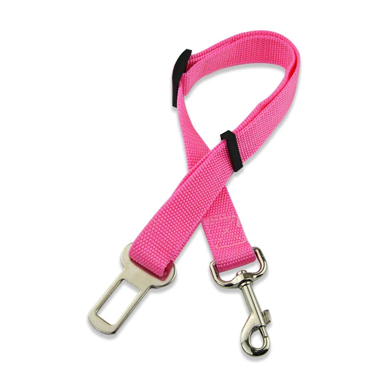 Adjustable Pet Dog Car Seat Belt Pet Seat Vehicle Dog Harness Lead Clip Safety Lever Traction Dog Collars Dog Accessories