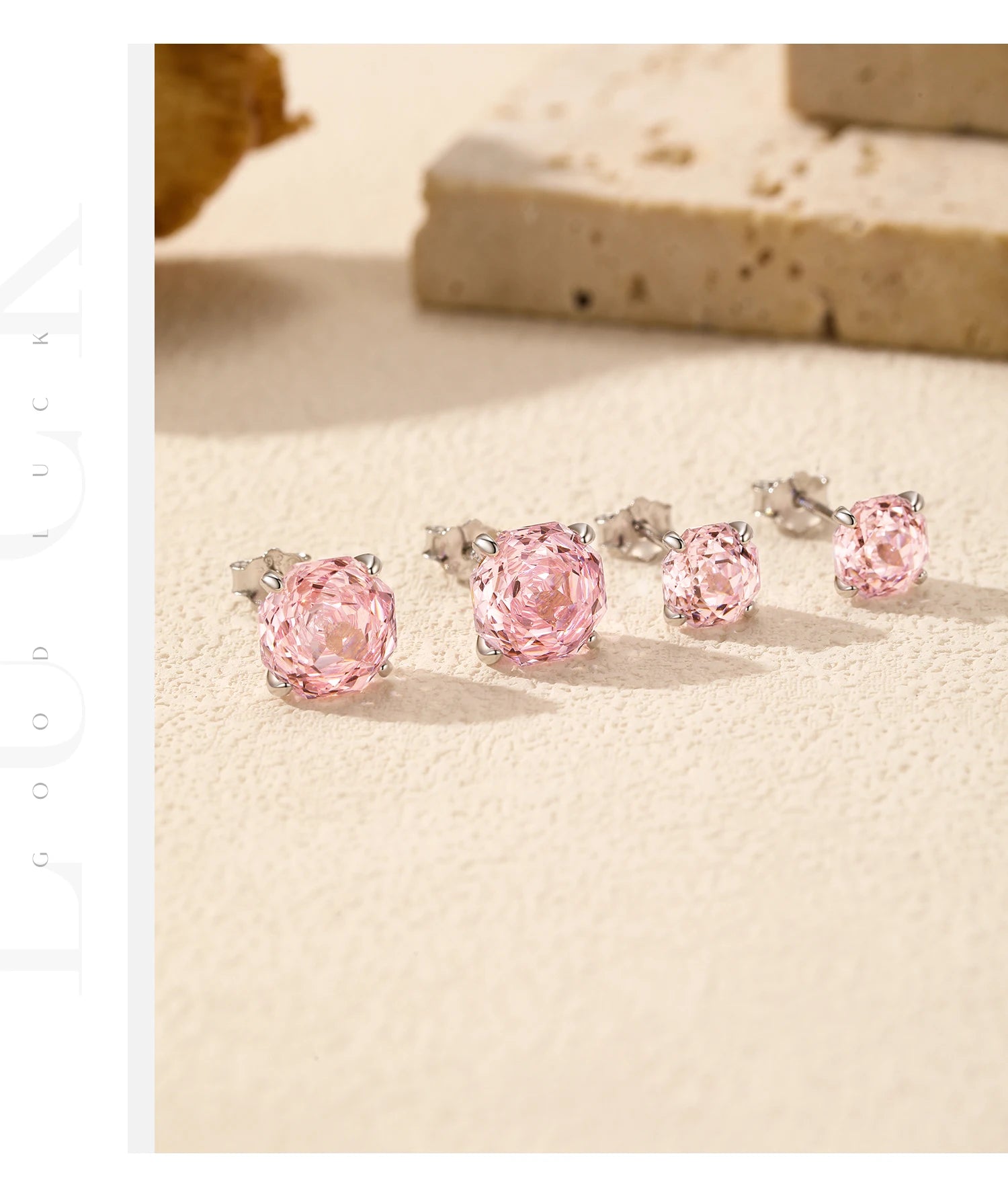 MODIAN 925 Sterling Silver Polygon Multi-Color Rose Cut Cubic Zirconia Luxury Stud Earrings For Women Party Fine Jewelry