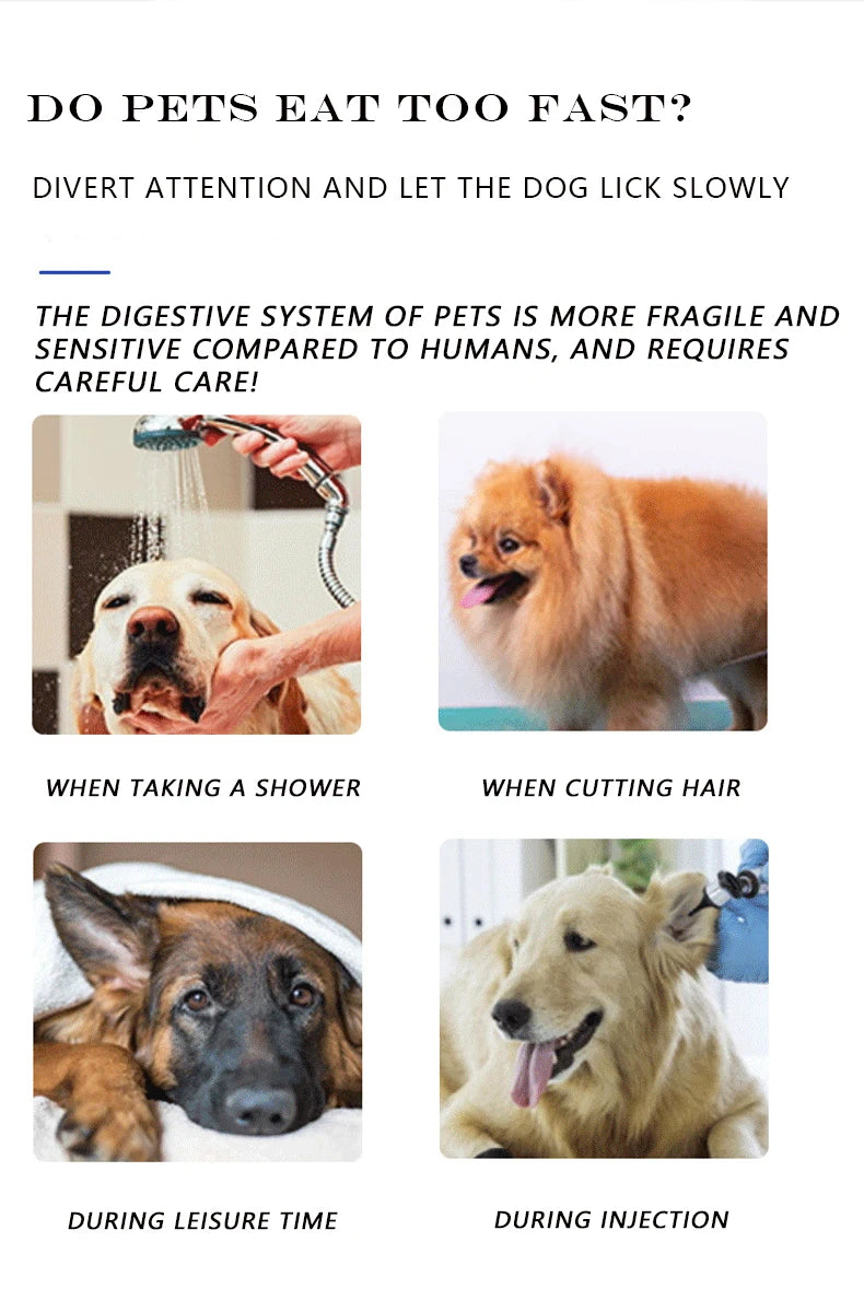 Pet Lick Silicone Mat Dogs Pet Slow Food Plate for Dog Bathing Distraction Silicone Dog Sucker Food Training Dog Feeder Supplies