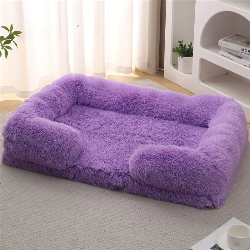 Luxury Winter Warm Large Dog Sofa Bed Dog Kneel Cat Mats House Cushion Pet Sleeping Sofa Beds Mat for Large and Small Dog