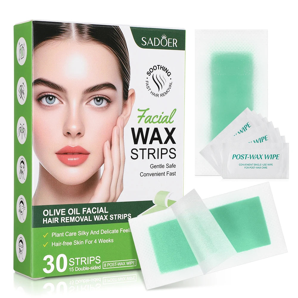 Olive oil facial hair removal wax paper, armpits, leg hair, and the whole body, removing pubic hair permanently for women men