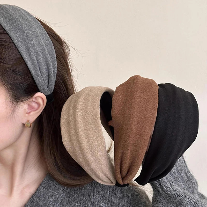 Women's Suede Wide Headband - High Quality Pressed Hair Headband, Multiple Colors Available