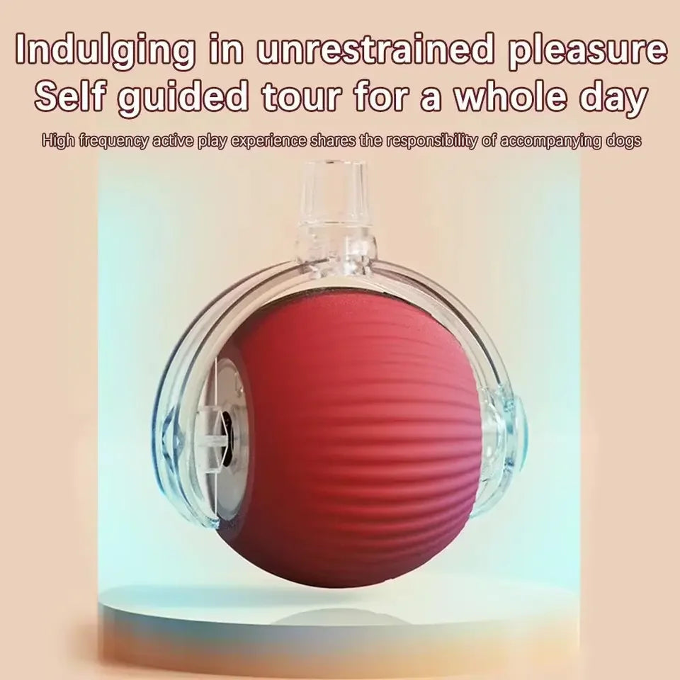 New Cat Interactive Ball Toy Automatic Rolling Ball Faux Tail Rechargeable Smart Pet Electric Toy Dog Cat Training Imitate Mouse