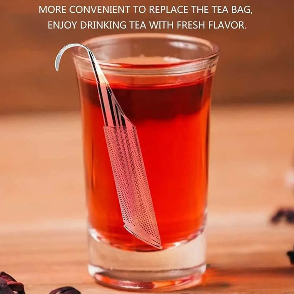 New Stainless Steel Tea Infuser Creative Pipe Shape Metal Tea Strainer Hanging Filter For Mug Teapot