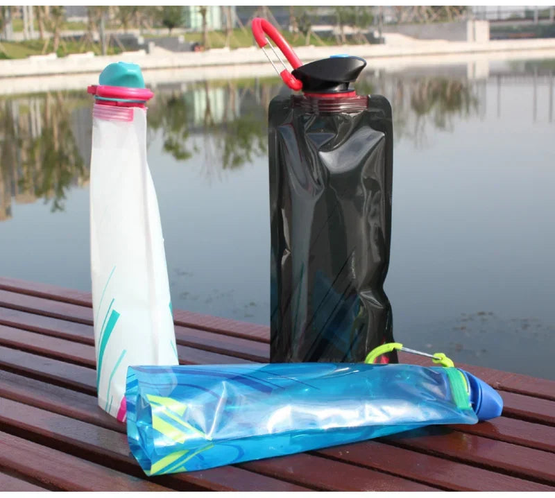 Portable Ultralight Foldable Water Bag Duckbill Folding Sports Outdoor Fitness Cycling Portable Storage Large Capacity Water Bag