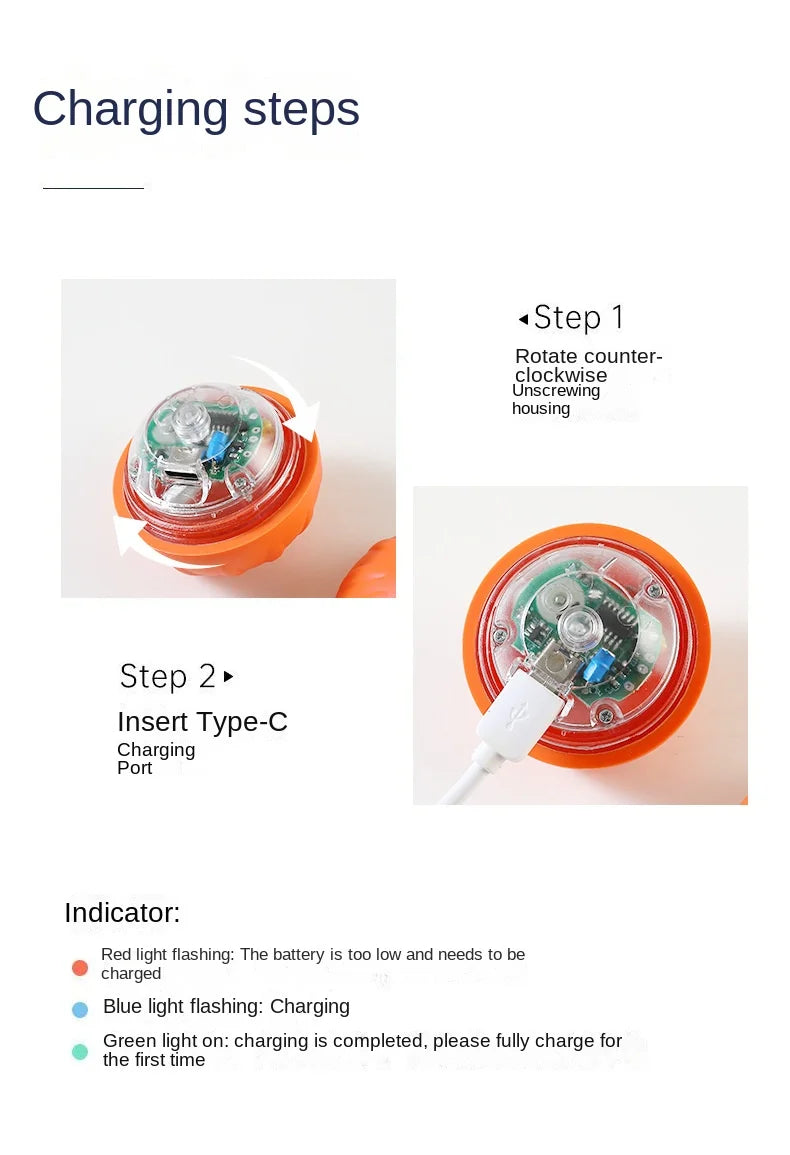 Smarts Dog Toy Ball Automatic Electronic Interactive Training Pet Toy Gravity Moving Ball Rechargeable Active Rolling Ball Toys