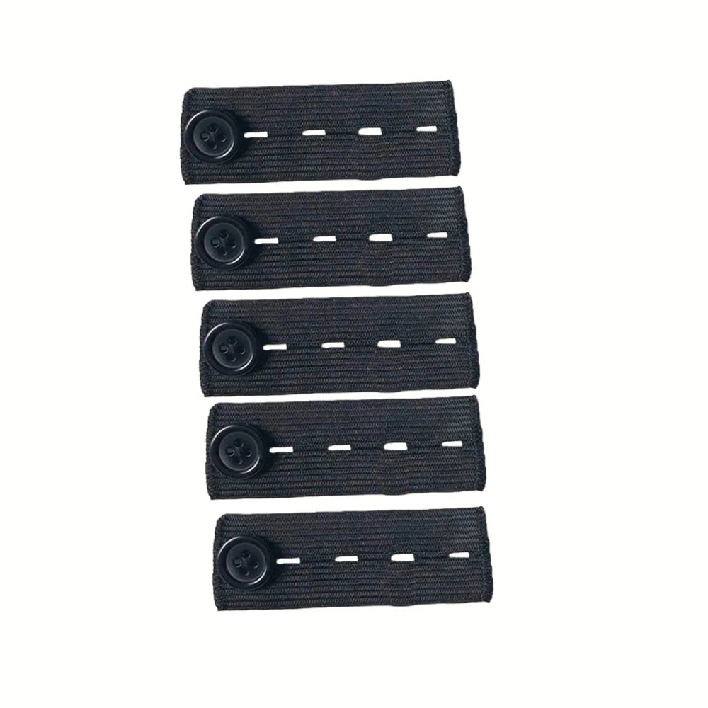 5pcs Pant Extender Belt Unisex Waist Band Tight Trousers Jeans Skirts Maternity Button Hooks Garment DIY Sewing Supplies