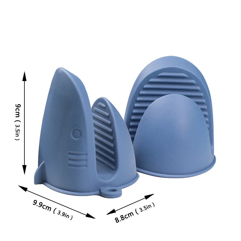 Shark Shaped Silicone Insulated Glove Anti Slip Thickened High temperature resistance Kitchen Anti Scalding Device Oven Mitt