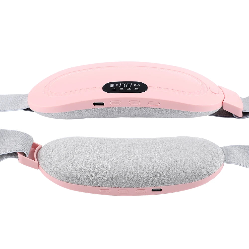 Uterine Warm Belt Warm Uterus Instrument Hot Compression Vibration Belt Abdomen Waist Stomach Warming USB Charging