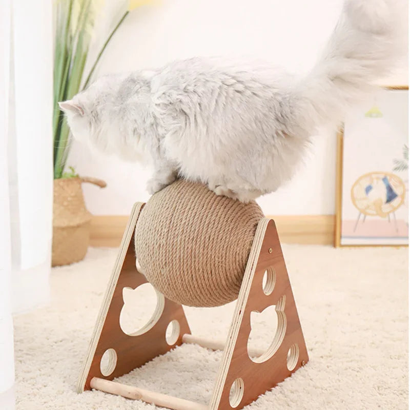 Cats Toy Cat Scratcher Sisal Rope Ball Kitten Interactive Grinding Paws Toys Scratch Board Pet Furniture Accessories Supplies