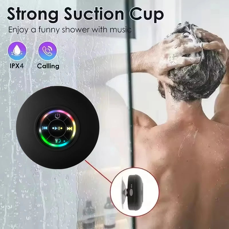 Bathroom Waterproof Wireless Bluetooth Speaker Large Suction Cup Mini Portable Speaker Outdoor Sports Stereo Sound Box Speaker