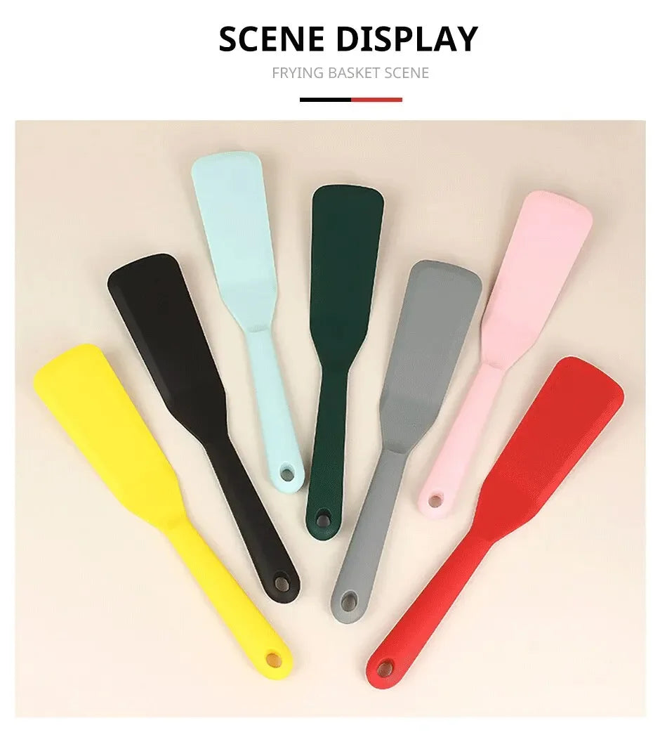 Baking Tools 7 Color Silicone Frying Shovel Non-stick Surface Kitchen Pancake Fried Egg Transfer Shovel Steak Shovel Kitchen