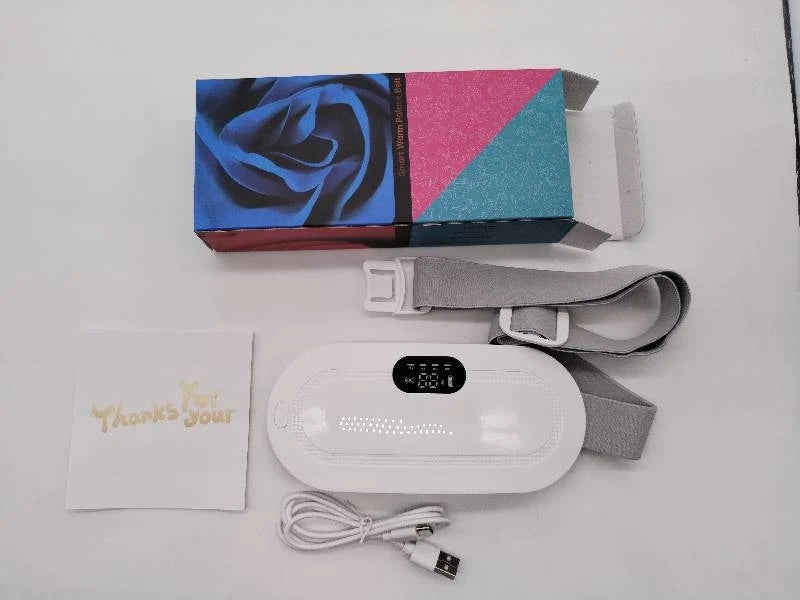 Uterine Warm Belt Warm Uterus Instrument Hot Compression Vibration Belt Abdomen Waist Stomach Warming USB Charging