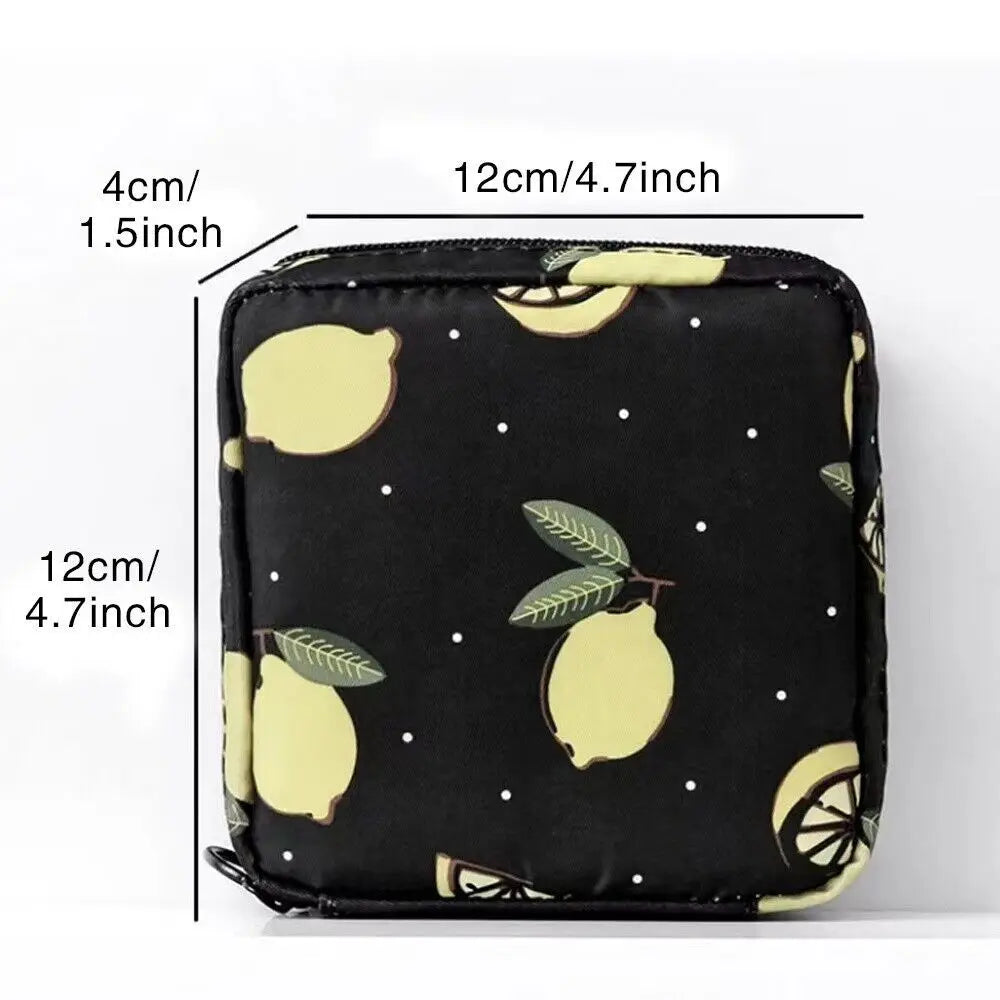 Napkin Credit Card Holder Makeup Organizer Headphone Case Sanitary Mat Bag Sanitary Bag Change Purse Tamper-Proof Storage Bag