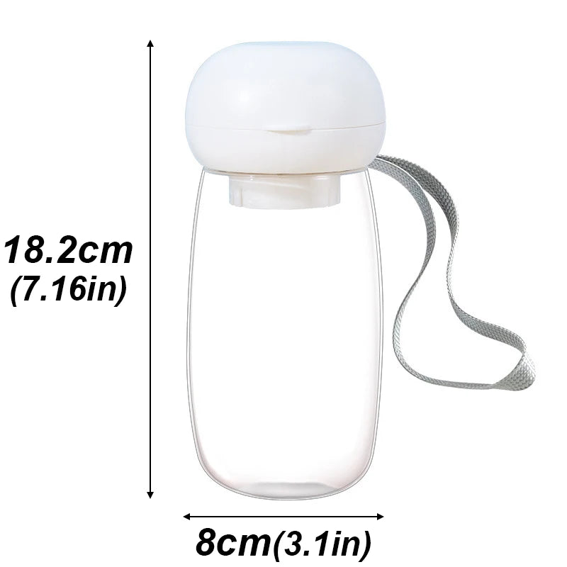 300/550ml Portable Food Grade Material Dog Cat Travel Pet Water Cup Feeding With Lanyard For Small Medium Cats Dogs Pet Supplies