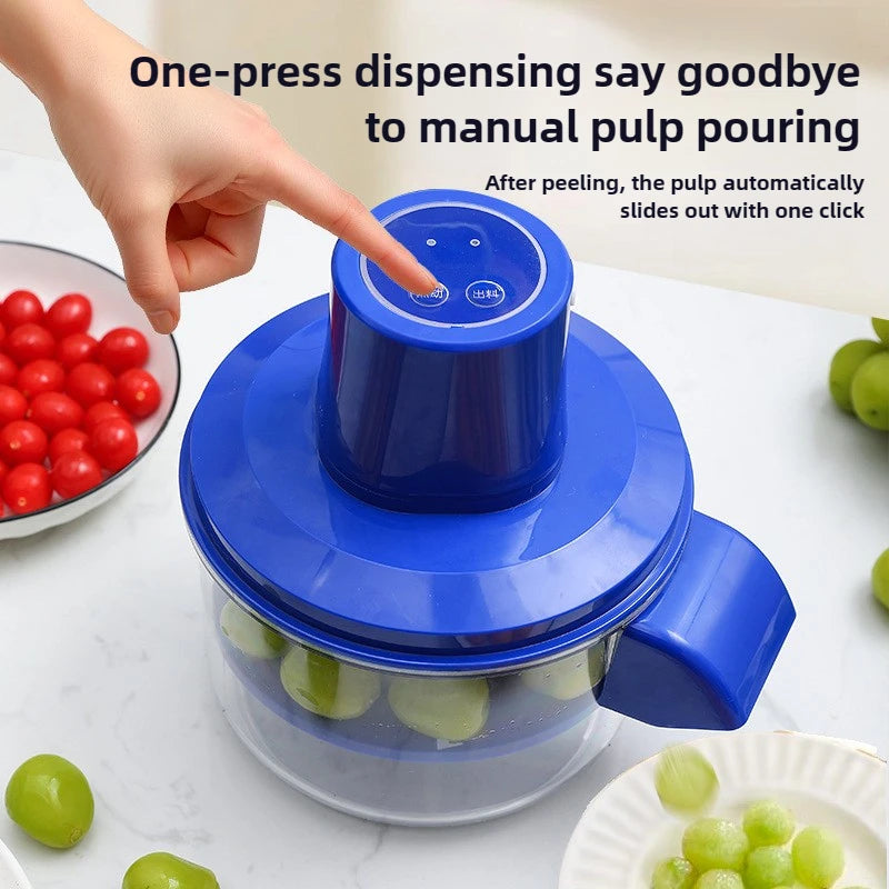Rechargeable Fruit Peeler Fruit and Vegetable Electric Peeler Peeler Suitable for Grapes, Cherry Tomatoes, Garlic, Fruit Tools