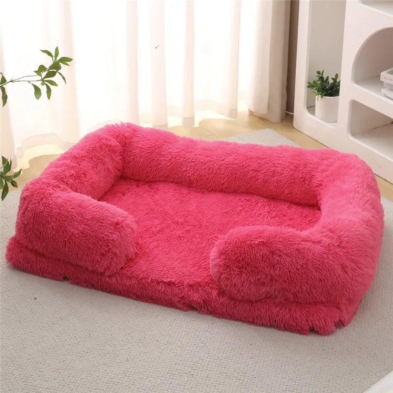 Luxury Winter Warm Large Dog Sofa Bed Dog Kneel Cat Mats House Cushion Pet Sleeping Sofa Beds Mat for Large and Small Dog