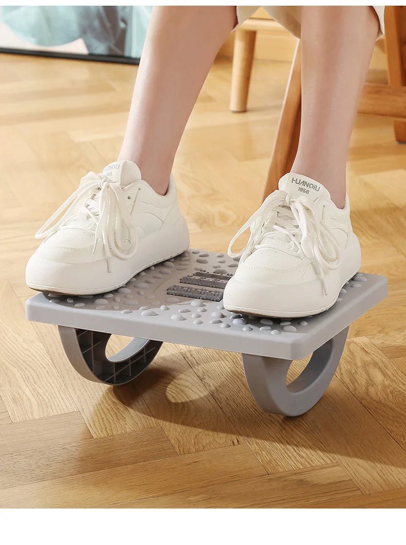 Portability with Massage Rollers Foot Rest 180 Degree Swing Ergonomic Foot Stool Under Desk Footrest for Home Office Work