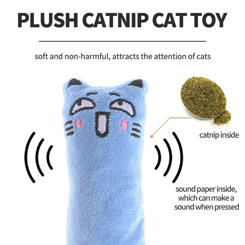 Cat Toy Cute Pet Catnip Toys Cat Plush Thumb Pillow Pet Supplies
