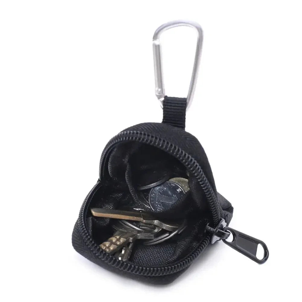 Tactical EDC Pouch Key Wallet Holder Men Coin Purses Pouch Bag Keychain Zipper Pocket Outdoor Key Bag