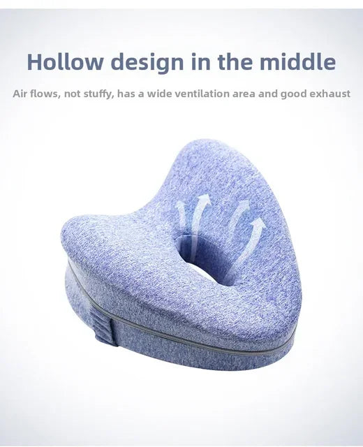 Memory Leg Pillow Hollow Heart Pregnancy Side Sleeper Sciatica Orthopedic Sciatica Back Hip Relief Pillow For Bed, Sofa