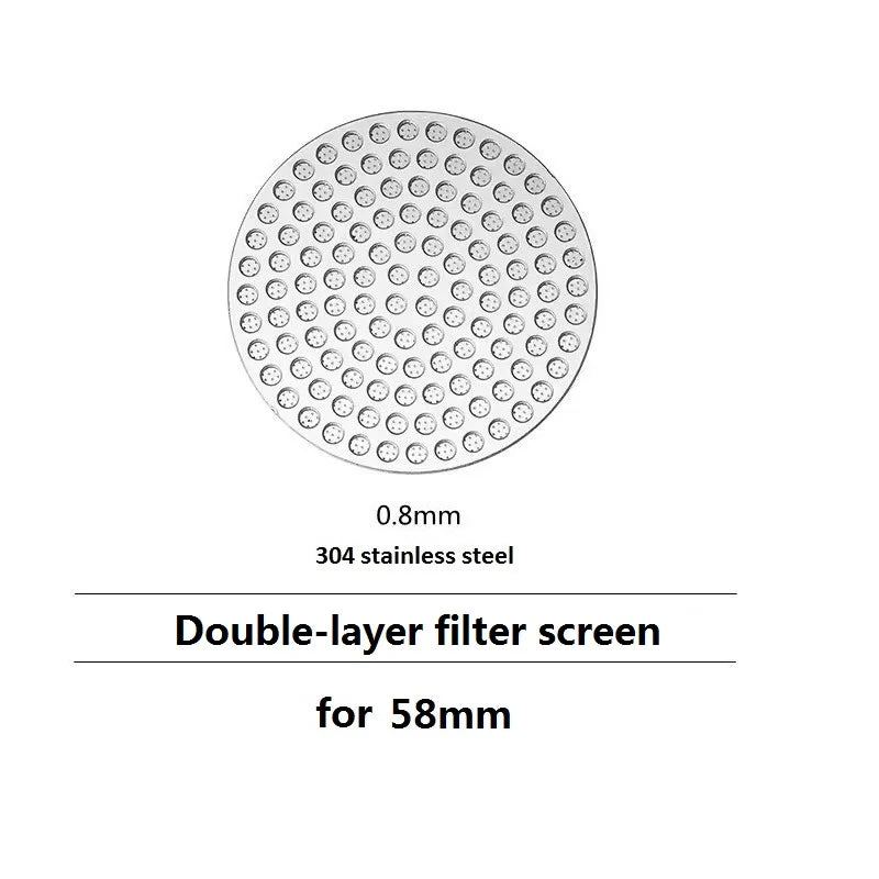 51/53/58mm Reusable Coffee Puck Screen 304 Stainless steel Double Layer Coffee Filter Fine Mesh Professional Espresso Accessory