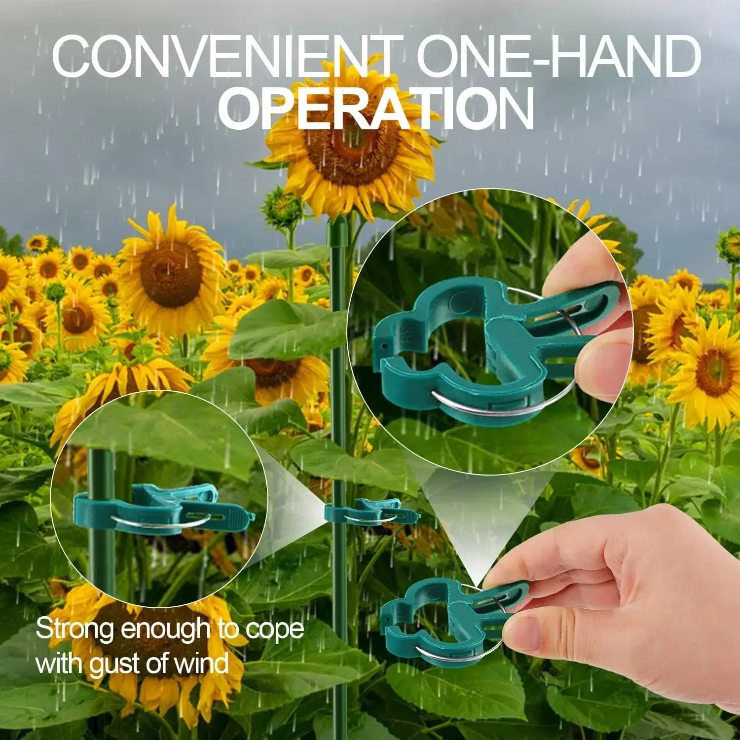 Garden Plant Support Clips Reusable Green Plastics Clips Climbing Plants Tomato Vine Support Clip Secure Growth Fixation Tools