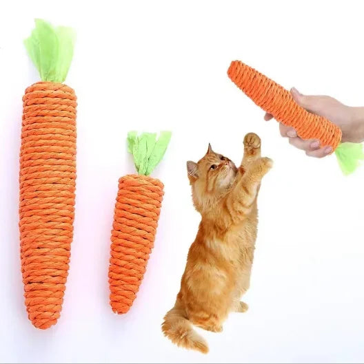 Cat toy carrot grinding stick tear resistant scratch resistant self entertaining toy suitable for cats to play with