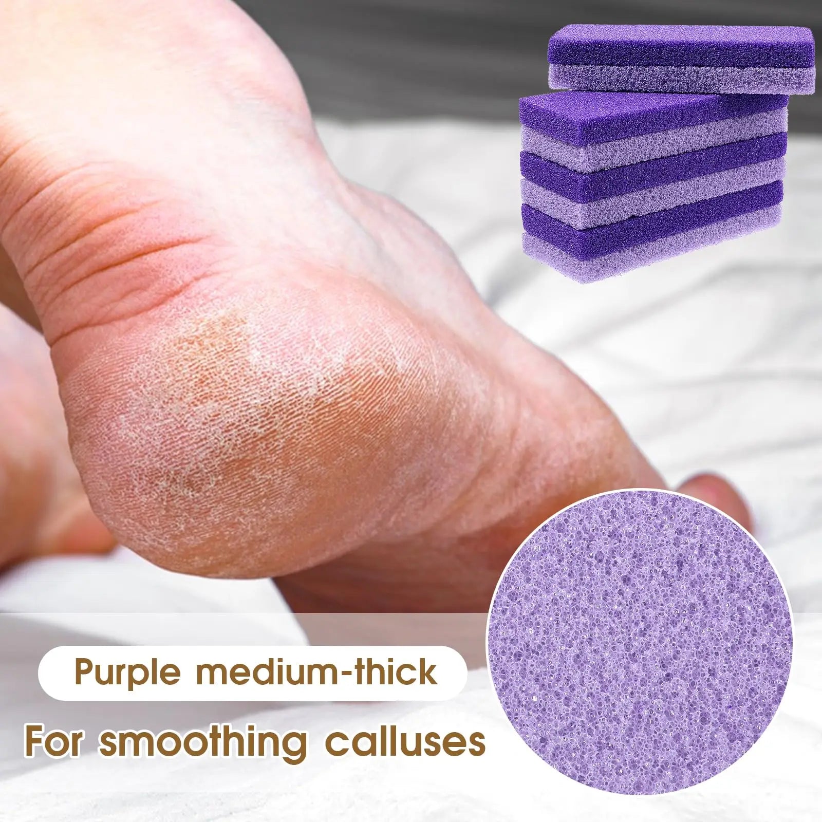 2-in-1 Pumice Stone And Foot Scrubber Callus Remover for Hard Skin Dead Skin Remover for Feet Heels Hands And Body