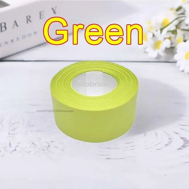 PVC Sealing Tape For Bathroom Kitchen Caulk Strip Tape Self Adhesive Waterproof Wall Stickers Mold Proof Sealing Tapes