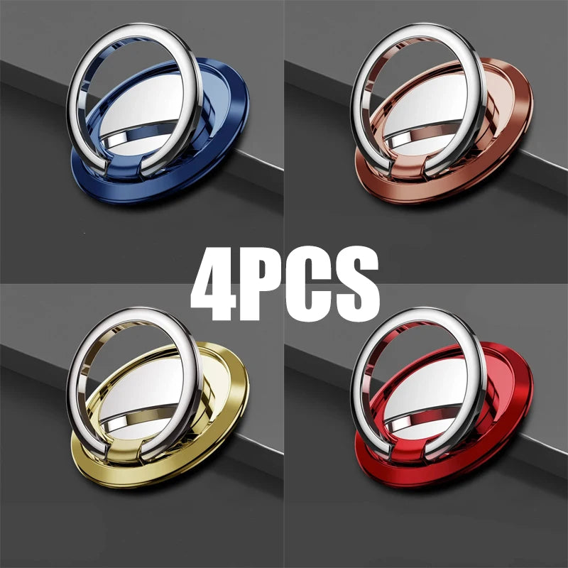 Finger Ring Holder Stand Grip 360 Rotating For Mobile Phone Car Magnetic Mount Phone Back Sticker Pad Unniversal Bracket